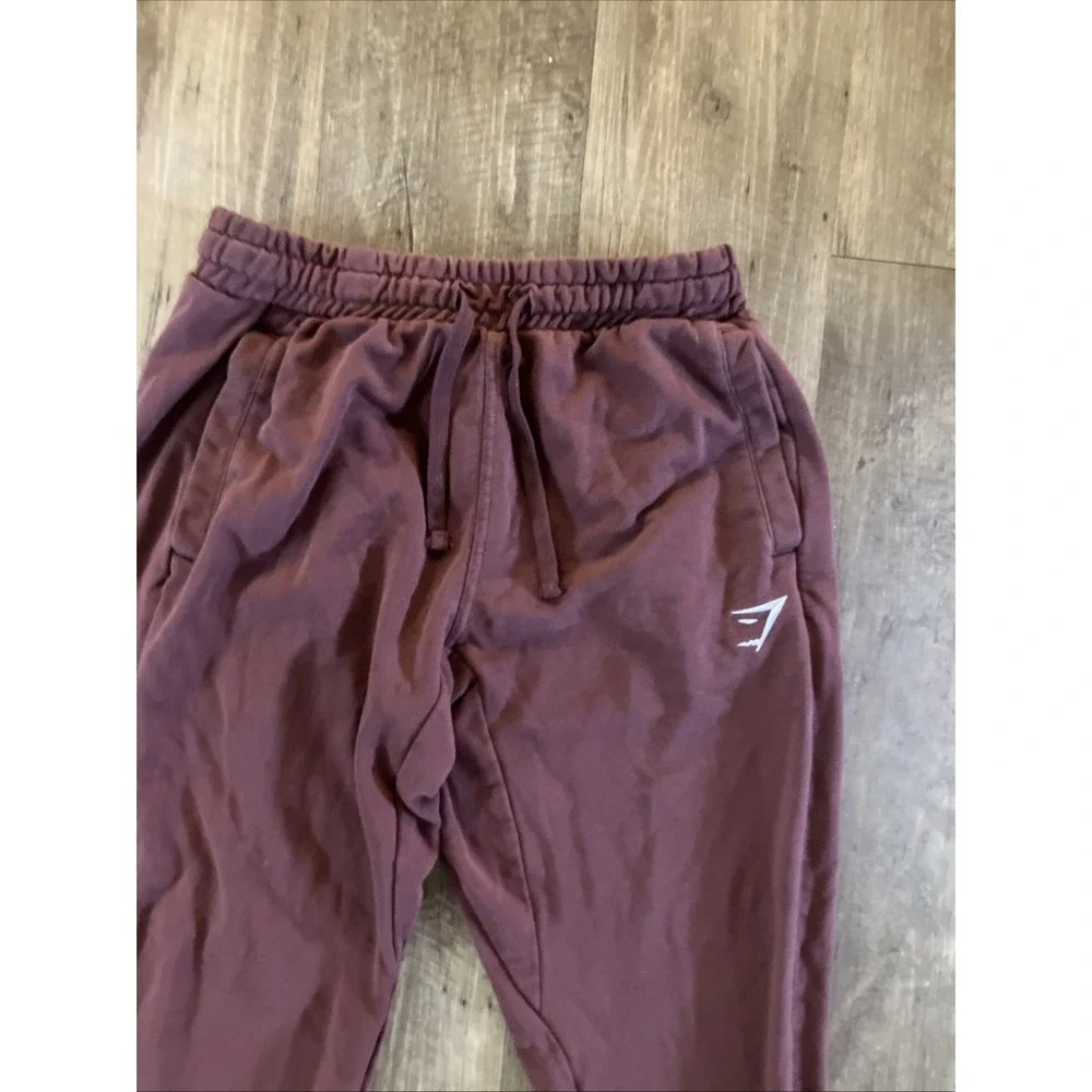 Gymshark Burgondy Joggers - Mens Size Medium